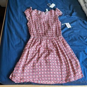Beautiful pink red and white dress
